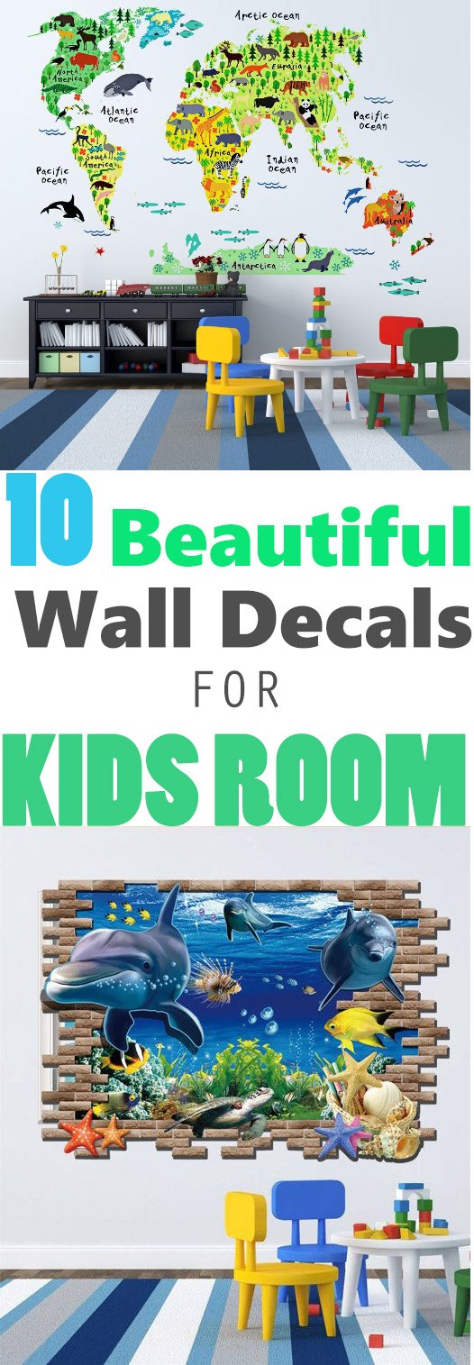 10 Beautiful Wall Decals for Kids Room