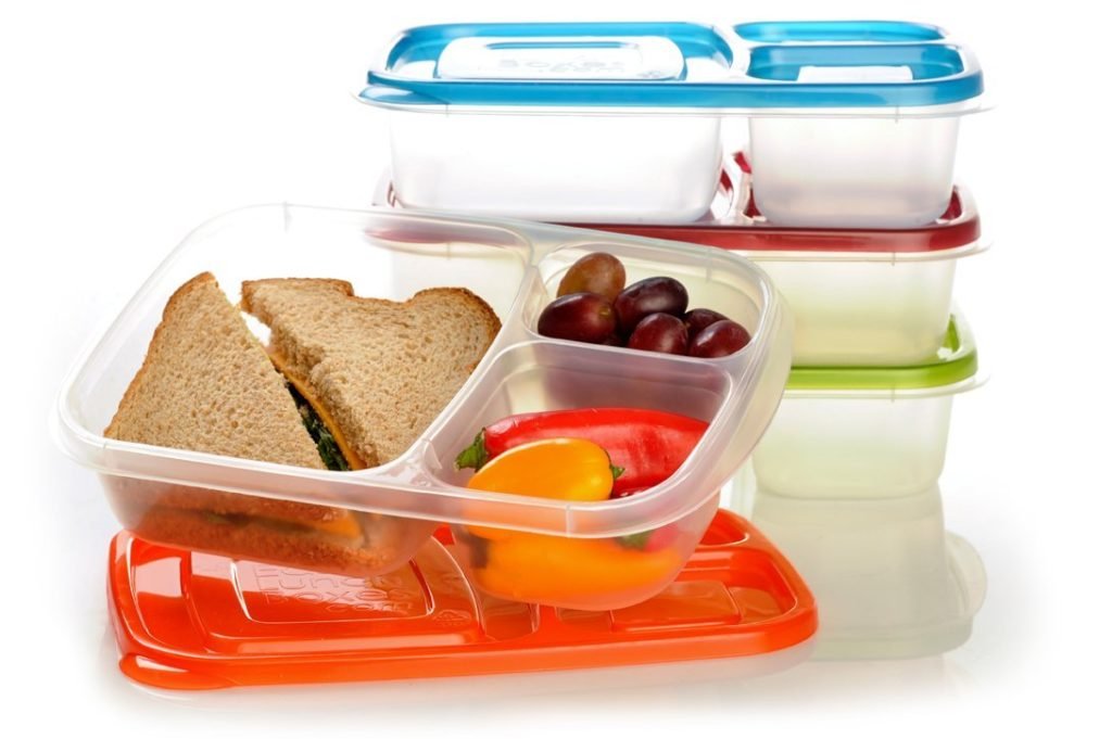 EasyLunchboxes 3-Compartment Bento Lunch Box Containers