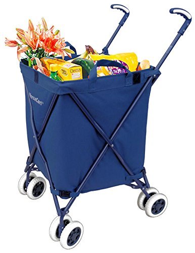 Folding Shopping Cart - Versacart Utility Cart - Transport Up to 120 Pounds (Water-Resistant Heavy Duty Canvas) 