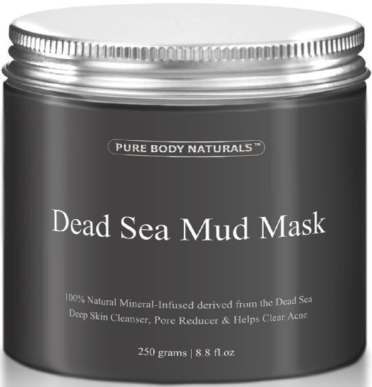 THE BEST Dead Sea Mud Mask, 250g/ 8.8 fl. oz. - Dead Sea Mud Mask Best for Facial Treatment, Minimizes Pores, Reduces Wrinkles, and Improves Overall Complexion