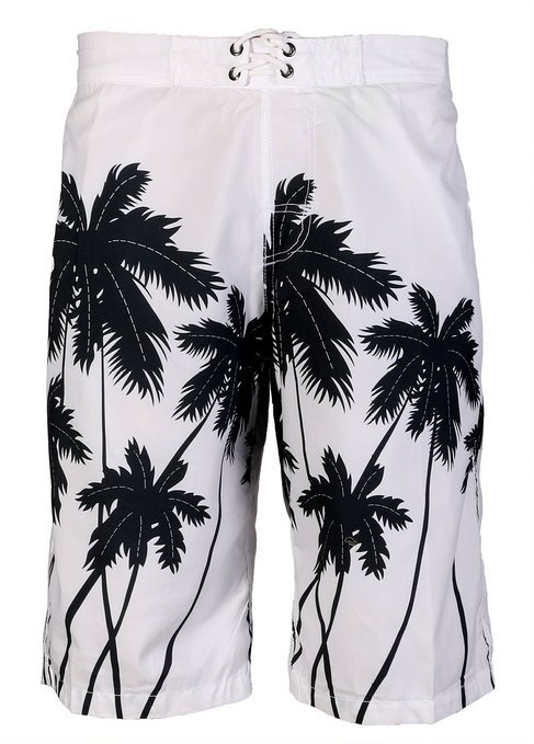 Men's Summer Board Short Coconut Tree Beach Surf Shorts