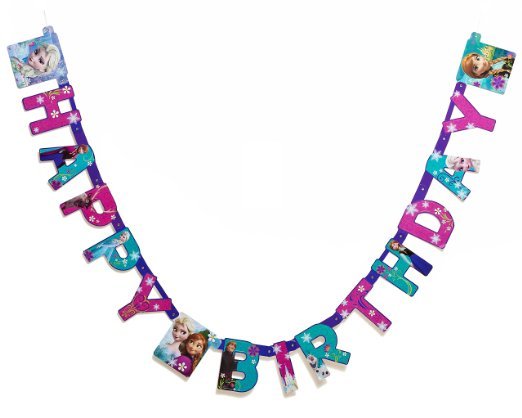 Frozen Birthday Party Banner, Party Supplies 