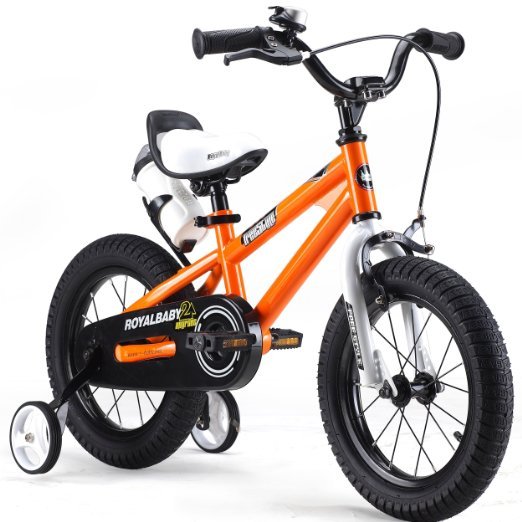 RoyalBaby BMX Freestyle Kids Bikes, 12 inch, 14 inch, 16 inch, in 6 colors, Boy's Bikes and Girl's Bikes with training wheels, Gifts for children