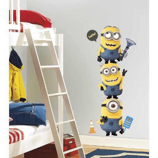 Roommates Rmk2081Gm Despicable Me 2 Minions Giant Peel And Stick Giant Wall Decals