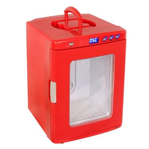 White Fox XHC-25 25 Liter Red Compact Cooler / Warmer / Mini Refrigerator for Dorm / Home / Car / Office, Red