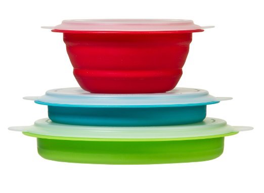 Prepworks by Progressive Collapsible Prep/Storage Bowls with Lids 