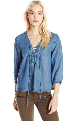 Buffalo David Bitton Women's Taisie Chambray Top