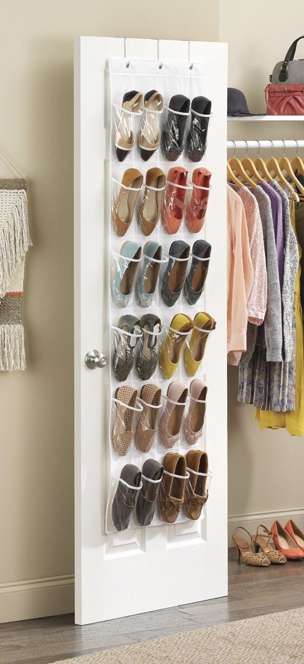 Whitmor Crystal Clear Over The Door Shoe Organizer