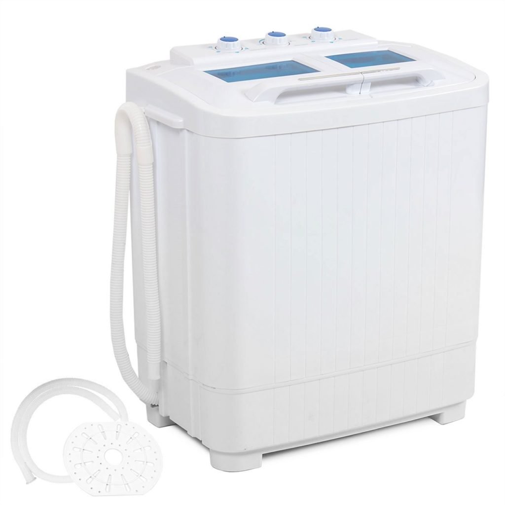Della© Electric Small Mini Portable Compact Washer Washing Machine (33L Washer & 16L Dryer)