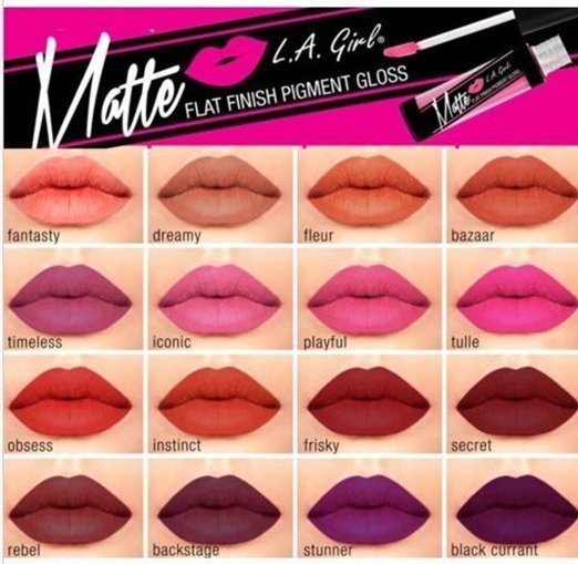 L.A. Girl Matte Pigment Lip Gloss 844 Backstage 