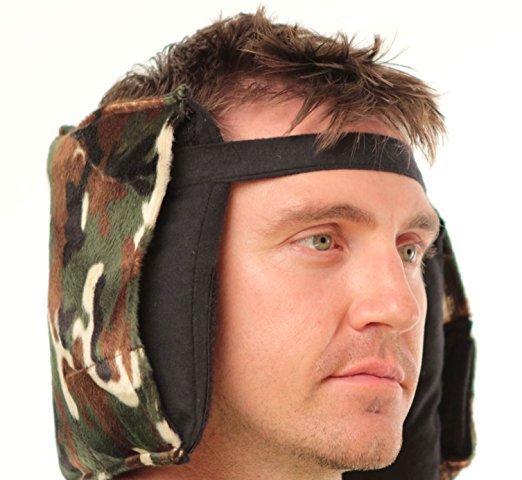 Camo Camping Buddy Sleep Mask Pillow for Men - Amazing, Patented, Sound Muffling Travel-Camping Pillow