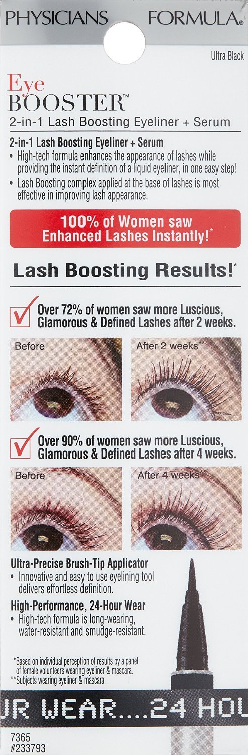 Physicians Formula Eye Booster 2-in-1 Lash Boosting Eyeliner + Serum, Ultra Black