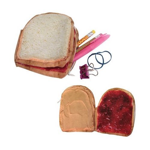 Yummy Pocket Zip Coin Purse, Peanut Butter and Jelly