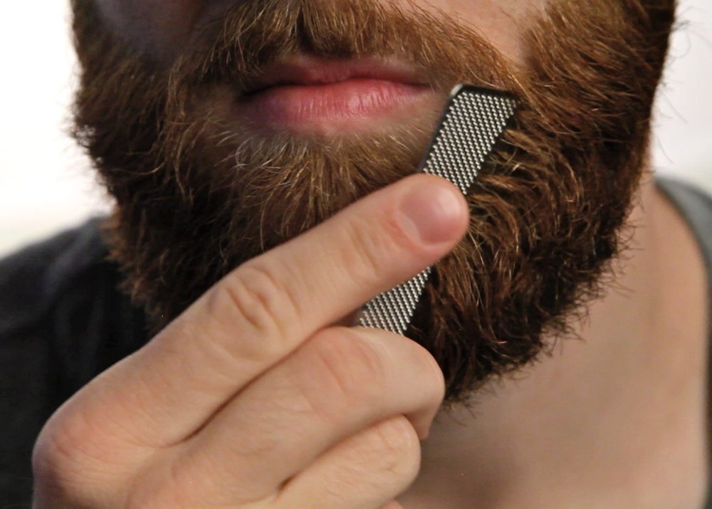 Go-Comb - Wallet Comb + Bottle Opener - Sleek, Durable Stainless Steel Hair and Beard Comb