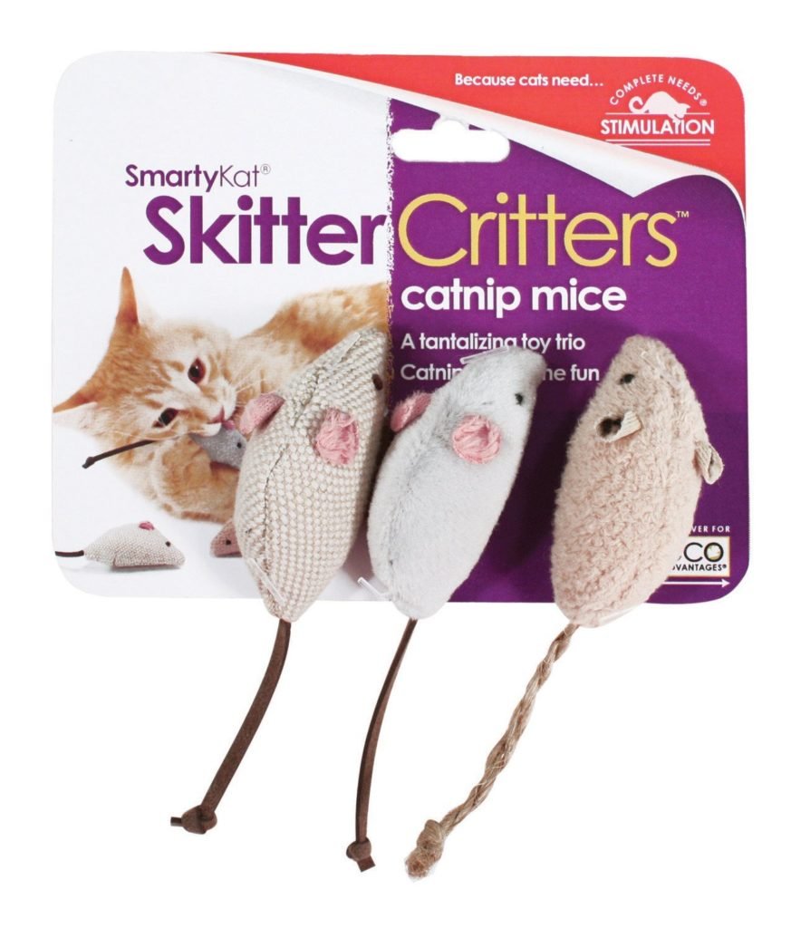 SmartyKat Skitter Critters Cat Toy Catnip Mice
