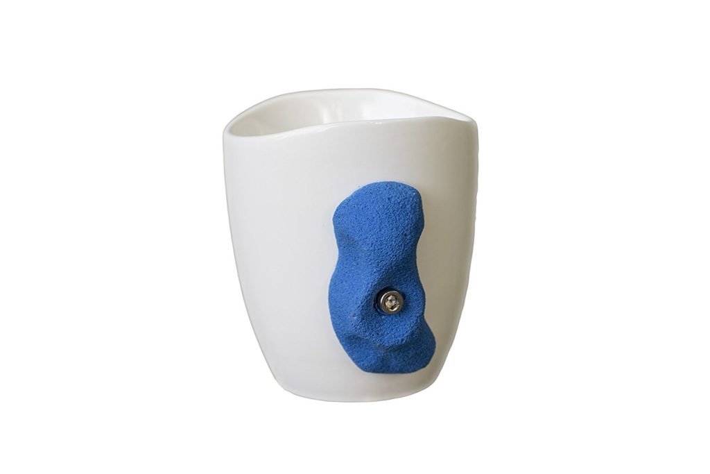 Rock Climbing Mug (Oblong, Blue)