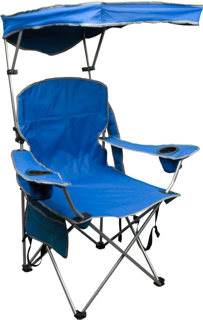 Quik Shade Adjustable Canopy Folding Camp Chair