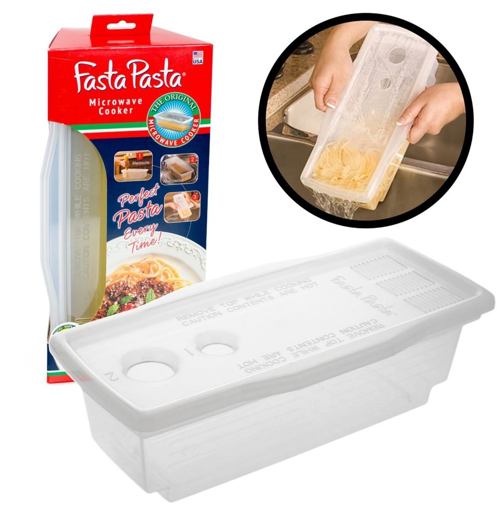 Microwave Pasta Cooker - The Original Fasta Pasta - No Mess, Sticking or Waiting For Boil