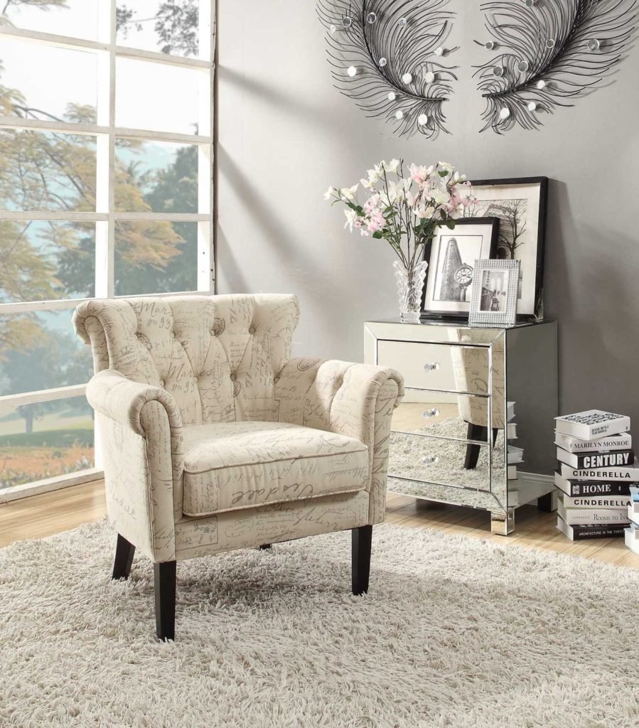 Homelegance - Flared Arm Accent Chair