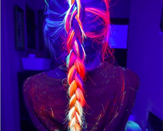 Make Your Hair Glow In-The-Dark Now