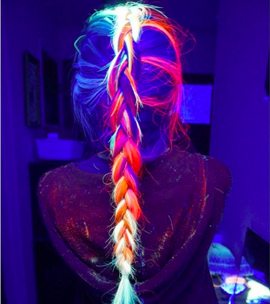 Make Your Hair Glow In-The-Dark Now