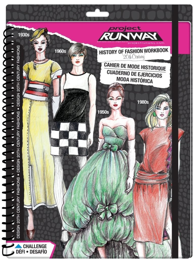 Fashion Angels Project Runway History of Fashion "20th Century" Workbook