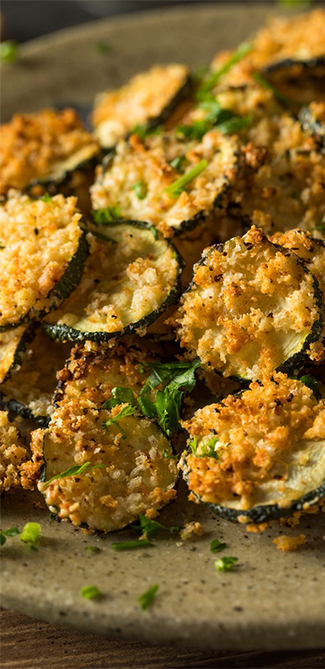 Breaded and Baked #Zucchini Chips Recipe